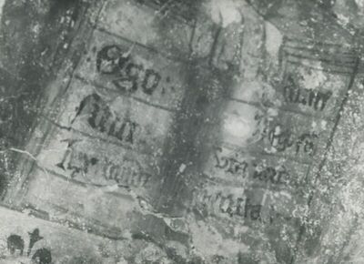 Martinšćina (Zlatar) - Crkva sv. Martina, detalj oslika svetišta