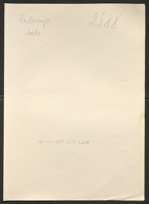 Kudumija, Mato, 1914. Policijski karton