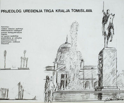 Uređenje Trga kralja Tomislava: detalj