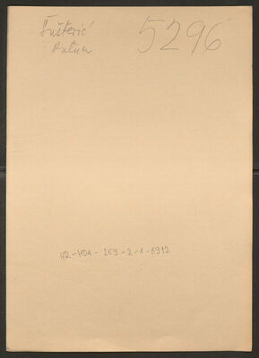 Šušterić, Antun, 15.1.1915. Policijski karton