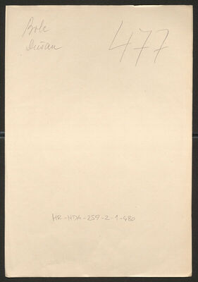 Bole, Dušan, 10.11.1908. Policijski karton