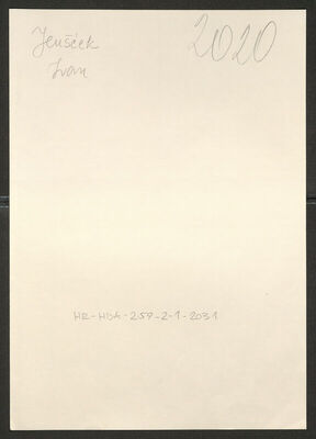 Jeušćek, Ivan, 17.5.1906. Policijski karton