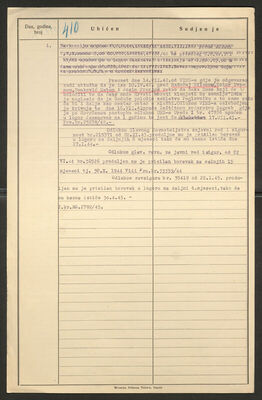 Savić, Đuro, 14.10.1907. Policijski karton