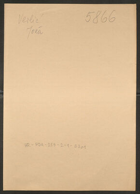 Verlić, Joža, 5.3.1921. Policijski karton