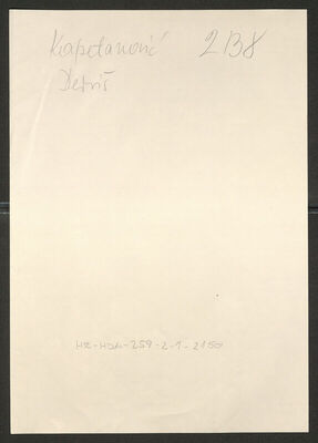 Kapetanović, Derviš, 6.4.1923. Policijski karton