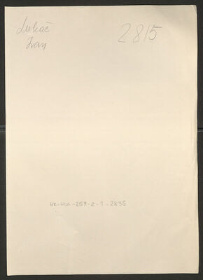 Lukač, Ivan, 15.5.1911. Policijski karton