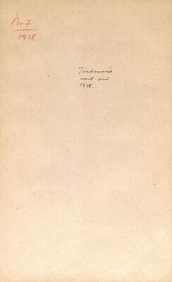 Trebovanje, travanj - svibanj 1928.