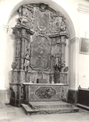 Kotari - Crkva sv. Leonarda, oltar Blažene Djevice Marije