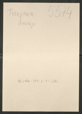 Travljanin, Husnija, 15.2.1924. Policijski karton