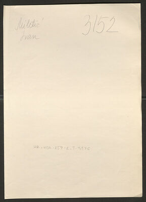 Miletić, Ivan, 24.12.1914. Policijski karton