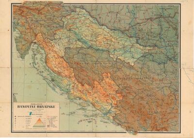 Zemljovid Banovine Hrvatske