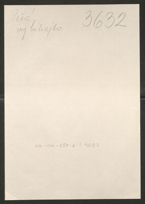 Pešić, Mihajlo, 1908. Policijski karton