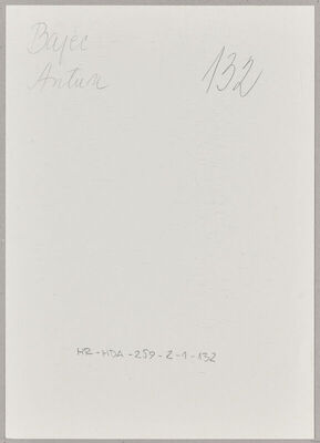 Bajec, Antun, 16.1.1911. Policijski karton