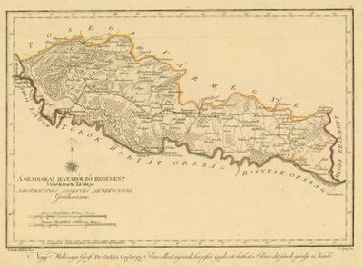 A Gradiskai határőrző regement vidékének táblája