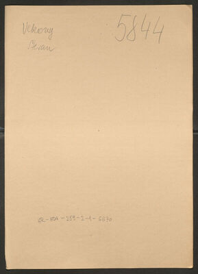 Vekony, Stevan, 1907. Policijski karton