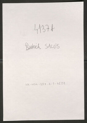 Salus Bedrich Fritz, 14.10.1907. Policijski karton