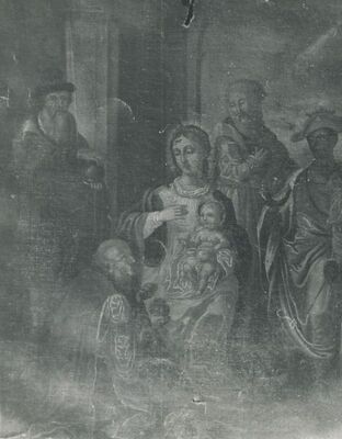 Krapina - Župni dvor, detalj, slika