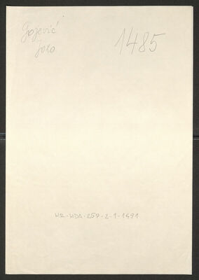 Gojević, Jozo, 20.9.1920. Policijski karton