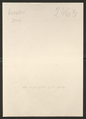 Kovačić, Đuro, 1896. Policijski karton