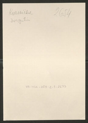 Kvasnička, Dragutin, 22.8.1910. Policijski karton