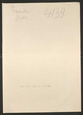 Samardžić, Gojko, 32 godine. Policijski karton