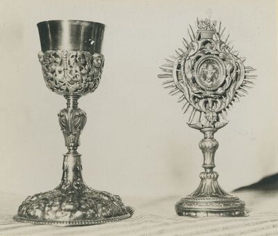 Margečan (Ivanec) - Crkva sv. Margarete, kalež i pokaznica