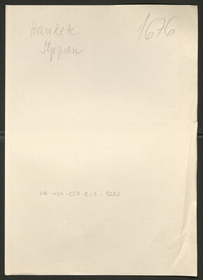 Hanžek, Stjepan, 6.8.1924. Policijski karton