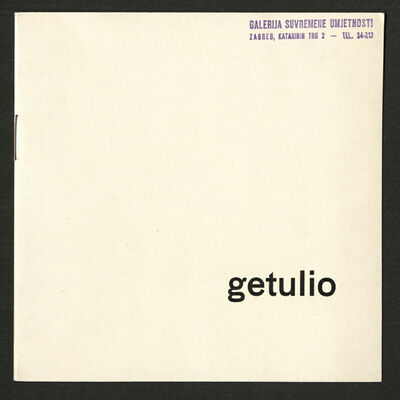 Getulio - deplijan izložbe