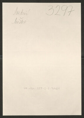 Mudrić, Miško, 1905. Policijski karton