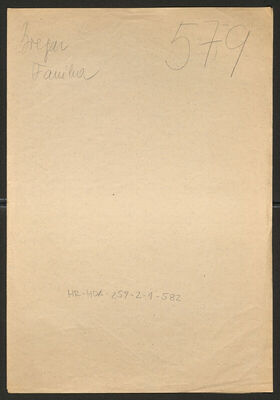 Bregar, Fanika, 17.5.1921. Policijski karton