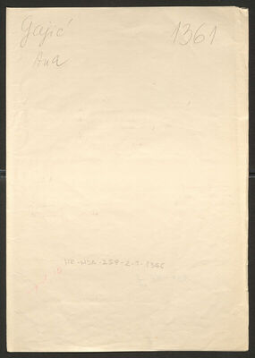 Gajić, Ana, 30.4.1912. Policijski karton