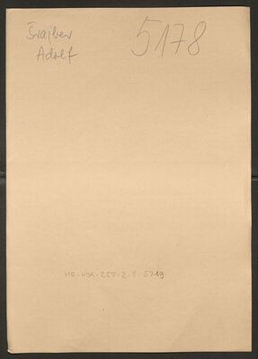 Šrajber, Adolf, 24.11.1906. Policijski karton