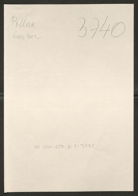 Pollak, Emma, 31.12.1876. Policijski karton