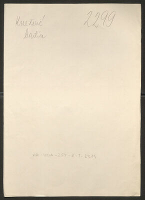 Knežević, Martin, 27.5.1905. Policijski karton