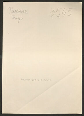 Pavlinek, Franjo, 17.10.1906. Policijski karton