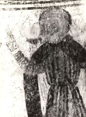 Volavje - Crkva Blažene Djevice Marije Volavske (Sniježne), freske na južnom zidu