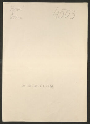 Sović, Ivan, 16.10.1923. Policijski karton