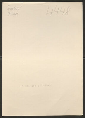 Smolčić, Pavao, 10.10.1904. Policijski karton