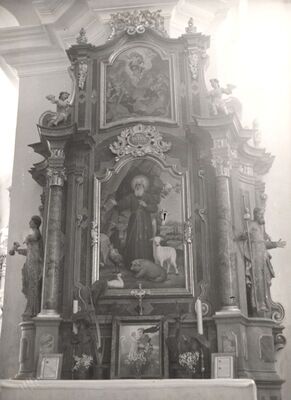 Kloštar Ivanić - Župna crkva Uznesenja Blažene Djevice Marije, oltar sv. Antuna