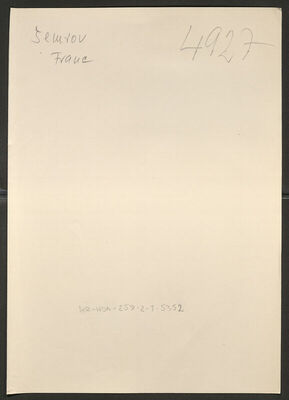 Šemrov, Franc, 5.11.1906. Policijski karton