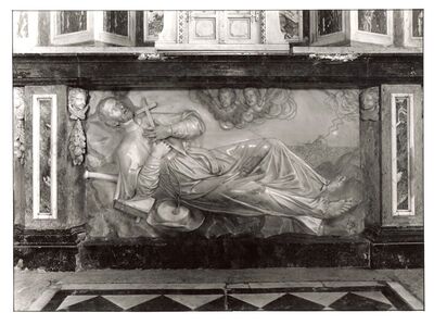 Lupoglav - Župna crkva bl. Augustina Kažotića, detalj glavnog oltara