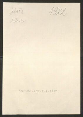 Jelača, Milena, 1881. Policijski karton