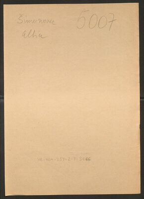 Šimunovec, Albin, 8.2.1895. Policijski karton