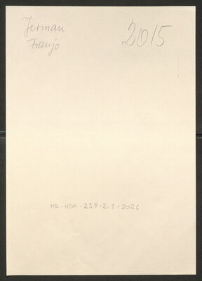 Jerman, Franjo, 10.8.1914. Policijski karton