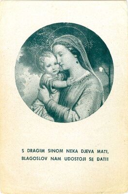 Uspomena na ređenje i mladu misu mladomisnika isusovca Pere Galaunera (r. 1929.)