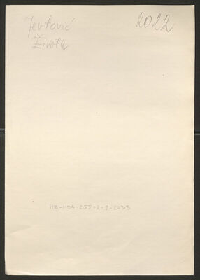 Jevtović, Života, 1.10.1896. Policijski karton