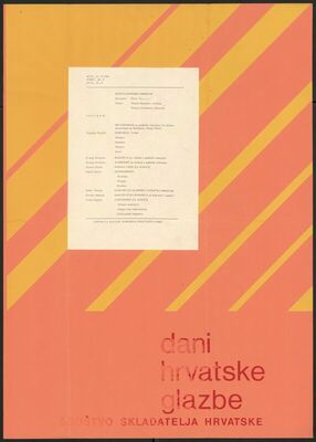 Dani hrvatske glazbe, tri koncerta Riječkog komornog orkestra, 1980.