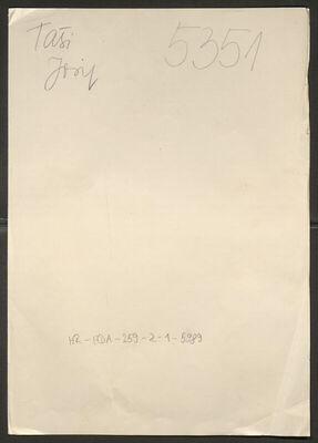 Taši, Josip, 5.2.1922. Policijski karton