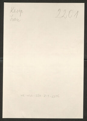 Kerep, Ivan, 18.3.1890. Policijski karton