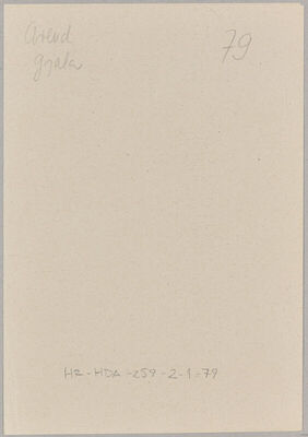 Arend, Gjala, 1911. Policijski karton